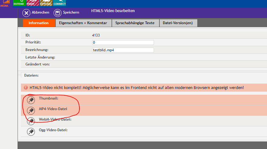 bee.tools Mediathek Upload - Schritt 3