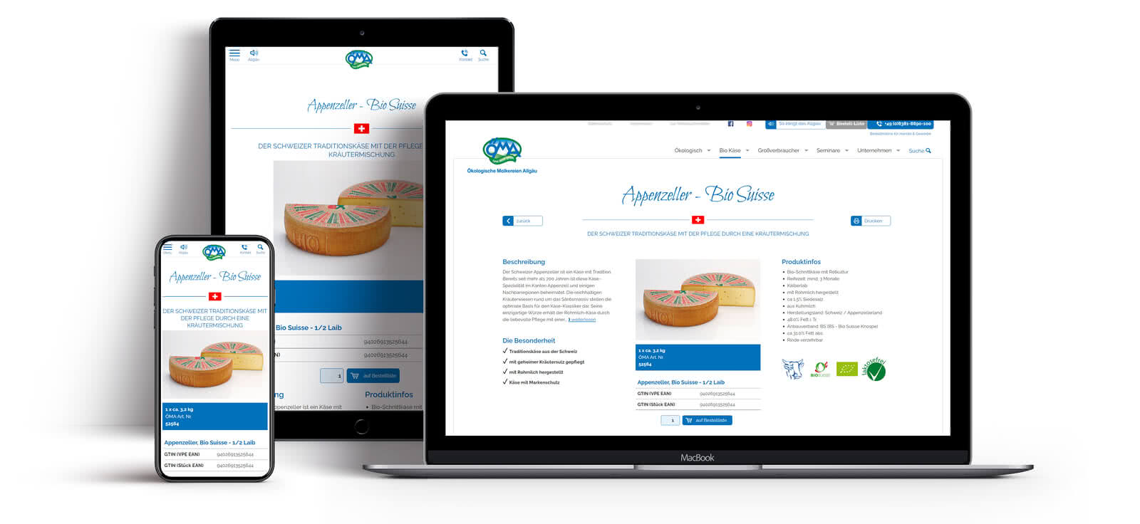Kundenreferenz Onlineshop Biokaese
